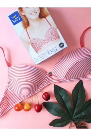 Очаровательный подростковый хлопковый бюстгальтер Key TBC-039