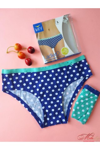 Хлопковые трусики слип Key LPN-625