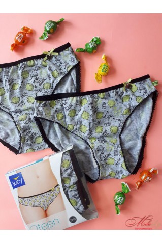 Очаровательные подростковые хлопковые трусики слип Key TPR-880