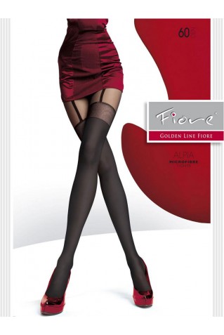 Плотные колготки с имитацией чулков Fiore ALPIA