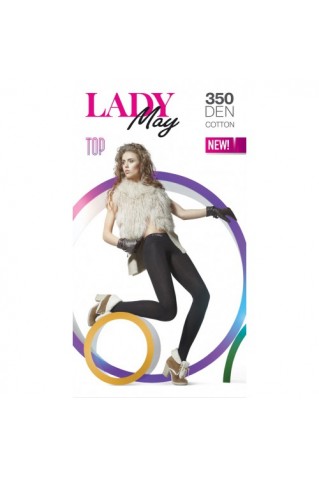 Колготки из хлопка с заниженной талией Lady May TOP 350den