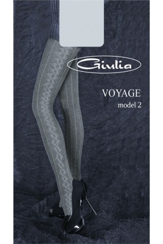 Теплые колготки с рисунком Giulia VOYAGE