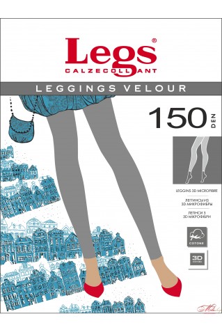 Плотные эластичные леггинсы  LegsVELOUR LEGGINGS 150 den