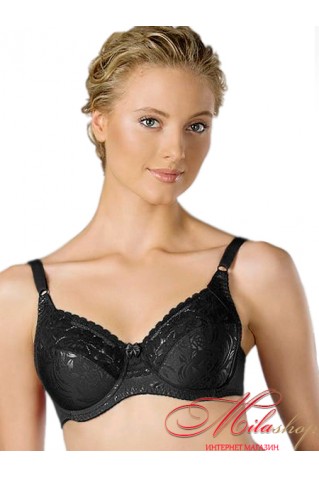 Бюстгальтер из эластичного полотна и трикотажного полотна с тиснением Milavitsa 00422