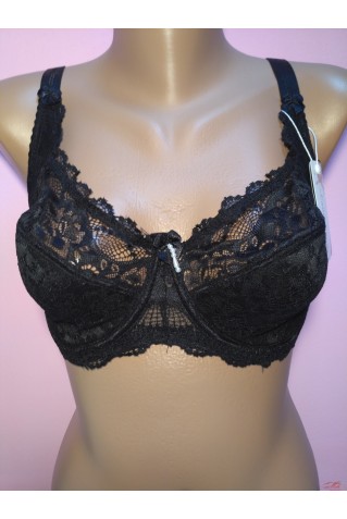 Бюстгальтер із посиленими бретелями Lanny Mode 11088 cherniy