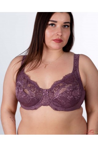 Кружевной бюстгальтер с мягкими чашками Lanny Mode 11171 капучино