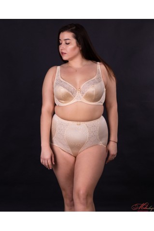 Кружевной бюстгальтер чашка полупоролон Lanny Mode 11574 бежевый
