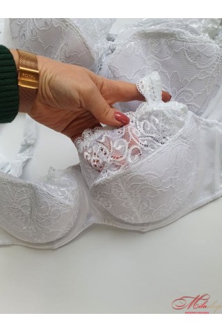 Бюстгальтер чашка з напівпоролоном Lanny Mode 11678 білий