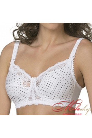 Бюстгальтер для кормящей мамы из набивного хлопкового полотна Milavitsa 11795