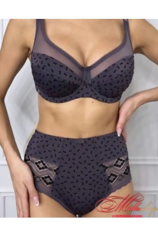 Бюстгальтер с мягкой чашкой и красивой сеточкой Lanny Mode 11928 фиолетовый 