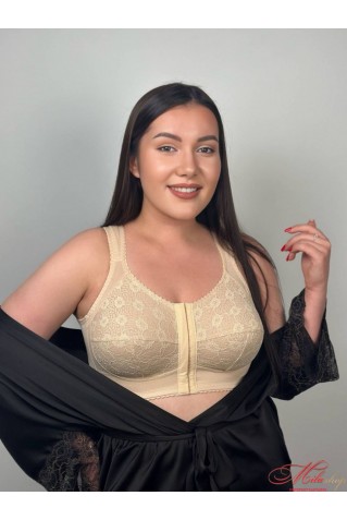 Мереживний бюстгальтер застібка попереду м'яка чашка без кісточок Nana 171083