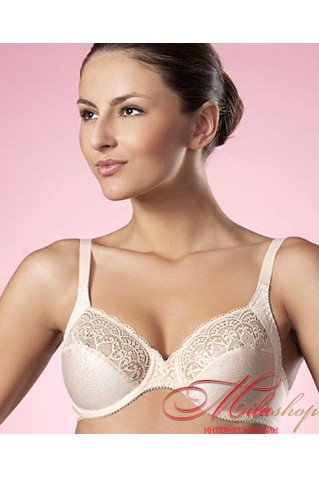 Бюстгальтер из эластичного полотна и кружева Aveline 66042