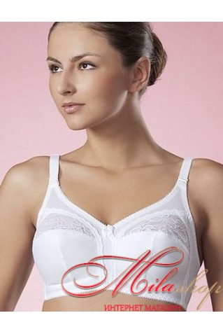 Бюстгальтер из эластичного полотна и кружева без каркасов Aveline 66143 120D черный