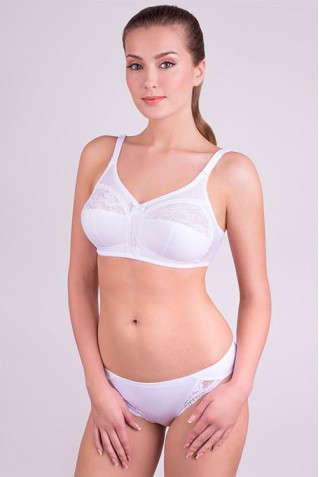 Бюстгальтер з еластичного полотна та мережива без каркасів Aveline 661430