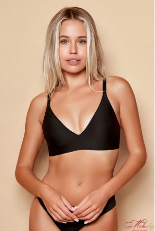 Гладкий безшовний бюстгальтер-топ зі знімними вкладишами Obrana (Anabel Arto) 874-074