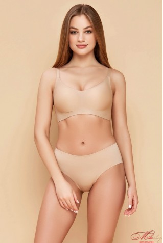 Гладкий безшовний бюстгальтер-топ зі знімними вкладишами Obrana (Anabel Arto) 874-075