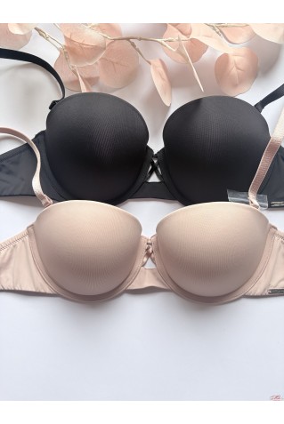 Базовый гладкий бюстгальтер балконет с пуш-ап Balaloum 9460