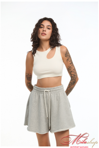 Бавовняний топ у рубчик Luna L028tr Rita