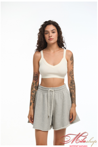 Бавовняний топ у рубчик Luna L029tr Alo