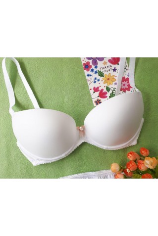 Белоснежный бюстгальтер Sambario 