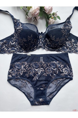 Комплект з чашкою напівпоролон та мереживом Lanny Mode 11153+51153