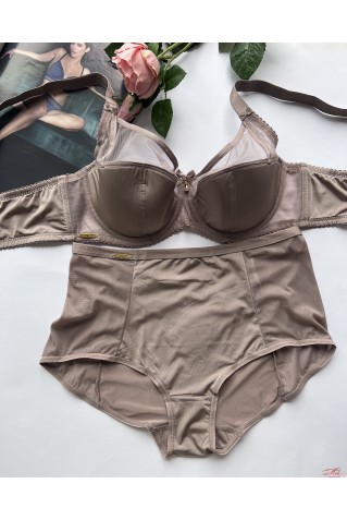 Гладкий комплект з чашкою напівпоролон та мікросіточкою Lanny Mode 11829+55829