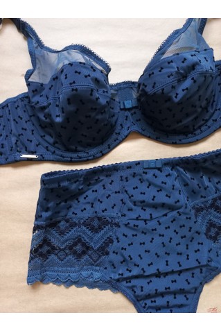 Красивый комплект Lanny Mode 11928-51928 в темно-синем цвете