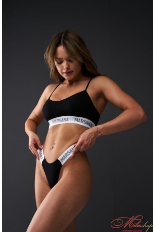 Бавовняний комплект топ + трусики Marsana 16-009