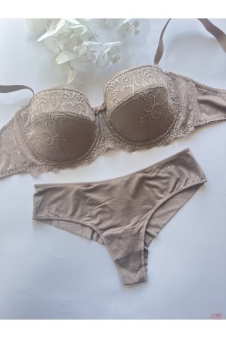 Комплект бюстгальтер на тонкому поролоні та бразиліана Lavivas 50268+20276
