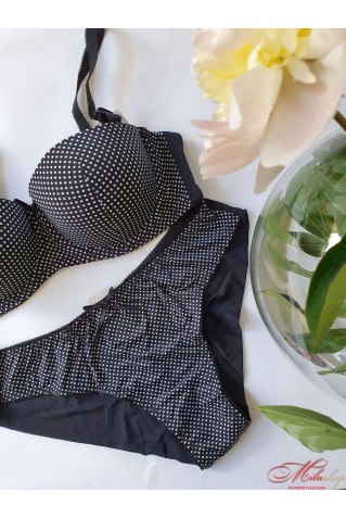 Кокетливый комплект в мелкий горошек 5163