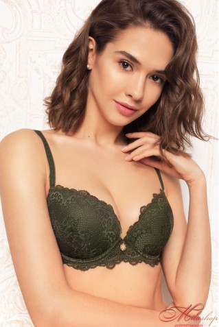 Элегантный кружевной комплект Anabel Arto 7008-009 хаки 80С