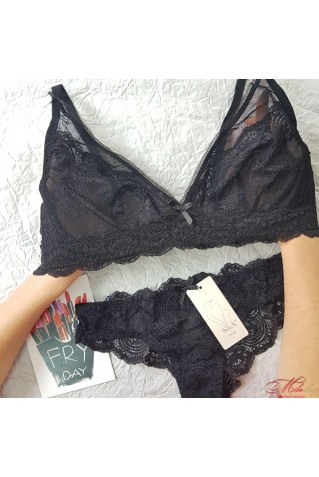 Мереживний комплект на кісточці без поролону 2002 WeiyeSi