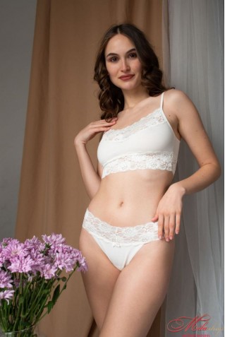 Жіночі трусики сліпи з мереживним поясом Marsana 01-051