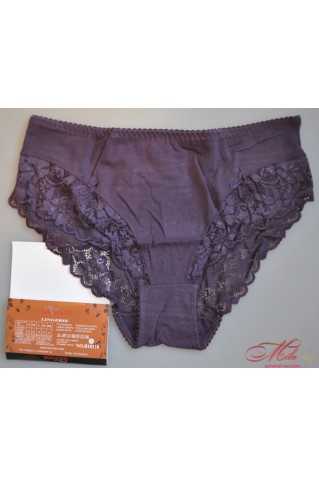 Женские трусики из хлопка и кружева La Vivas 10110