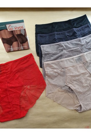 Високі трусики сліпи з мереживом La Vivas 10186