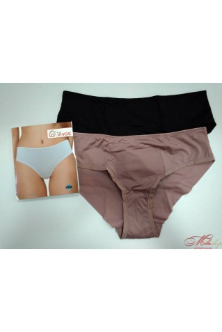 Трусики из микрофибры со средней линией талии La Vivas 10810