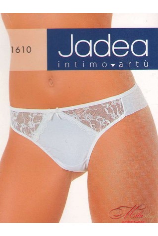 Трусики - стринги из микрофибры и кружева Jadea 1610