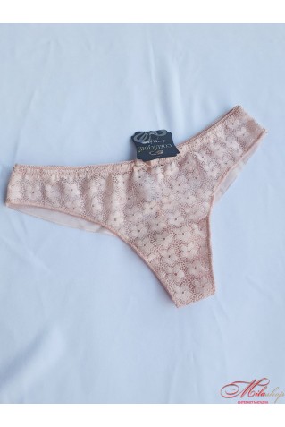 Красивые трусики-стринги Coeur Joie 1881 пудра S