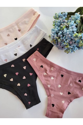 Бавовняні трусики бразиліана Obrana (Anabel Arto) 200-20 серця