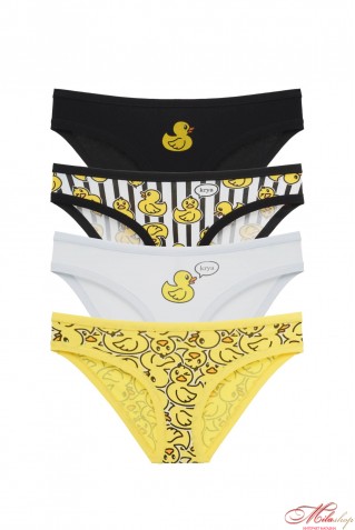Жіночі бавовняні трусики-сліпи Obrana (Anabel Arto) 200-30 з качечками