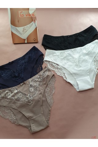 Трусики із середньою лінією талії La Vivas 20272