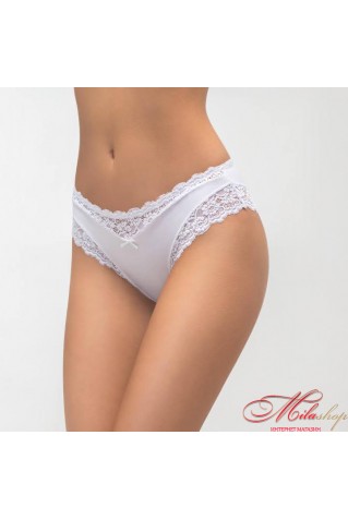 Трусики із середньою лінією талії та невеликою мереживною задньою деталлю La Vivas 20298 3XL білі