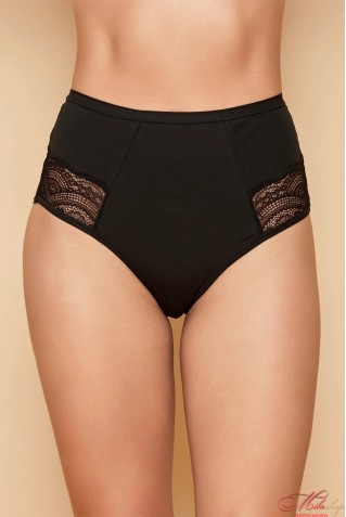 Бавовняні високі трусики сліпи зі вставками з мережива Obrana (Anabel Arto) 204-35