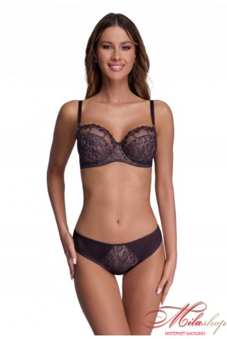 Жіночі трусики сліпи з сітчастим полотном та мереживом AVA 2189/1