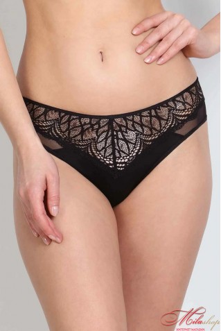 Трусики сліпи з мікрофібри з мереживними вставками Orhideja 223-795