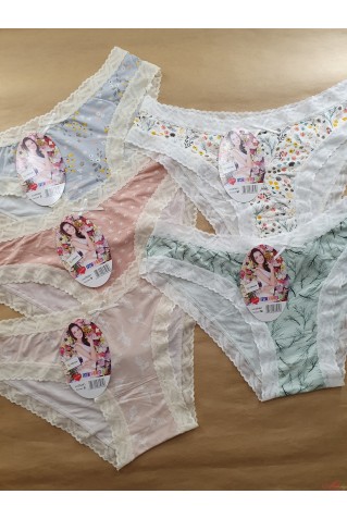 Трусики сліпи з віскози з мереживом 26461 DCGIRL (Польща) 