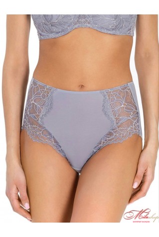 Високі трусики сліпи з мікрофібри та мережива Lauma 37L51