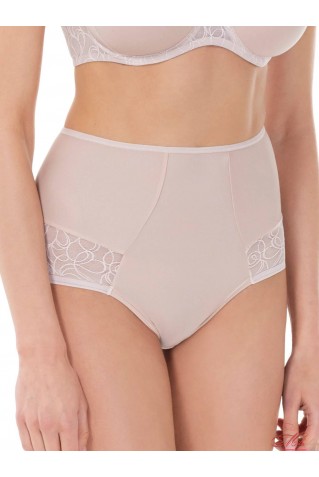Высокие трусики слипы из микрофибры и кружева Lauma 43L51