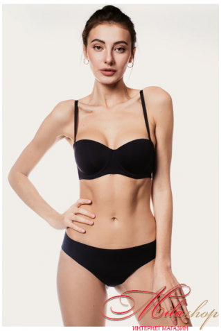 Безшовні трусики сліпи з мікрофібри Luna 5133 Cravo