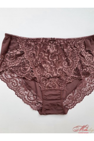 Мереживні трусики сліпи Lanny Mode 55004 капучіно